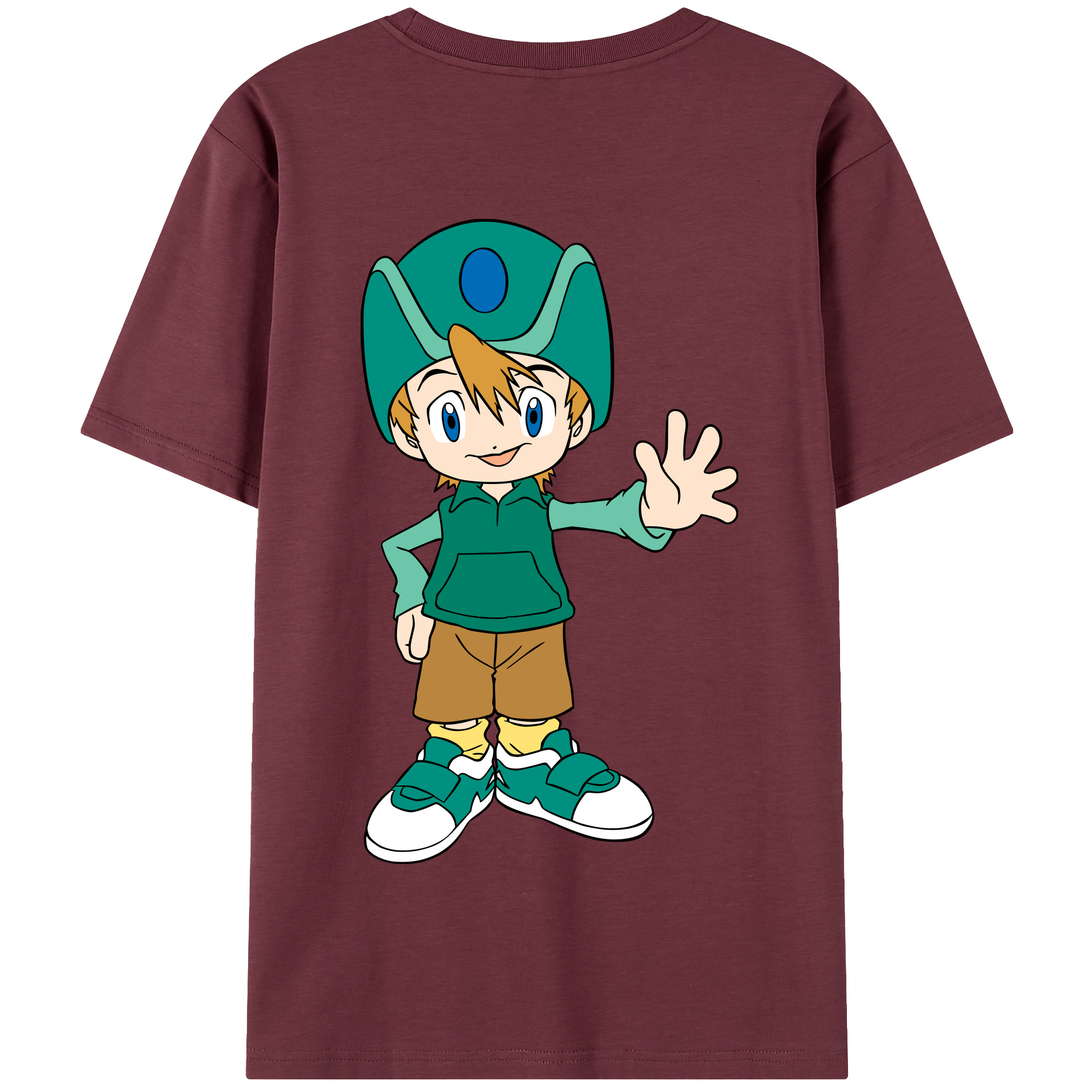 （画像用） Digimon デジタルモンスター/デジモン 綿100％半袖Tシャツ（背面プリント）